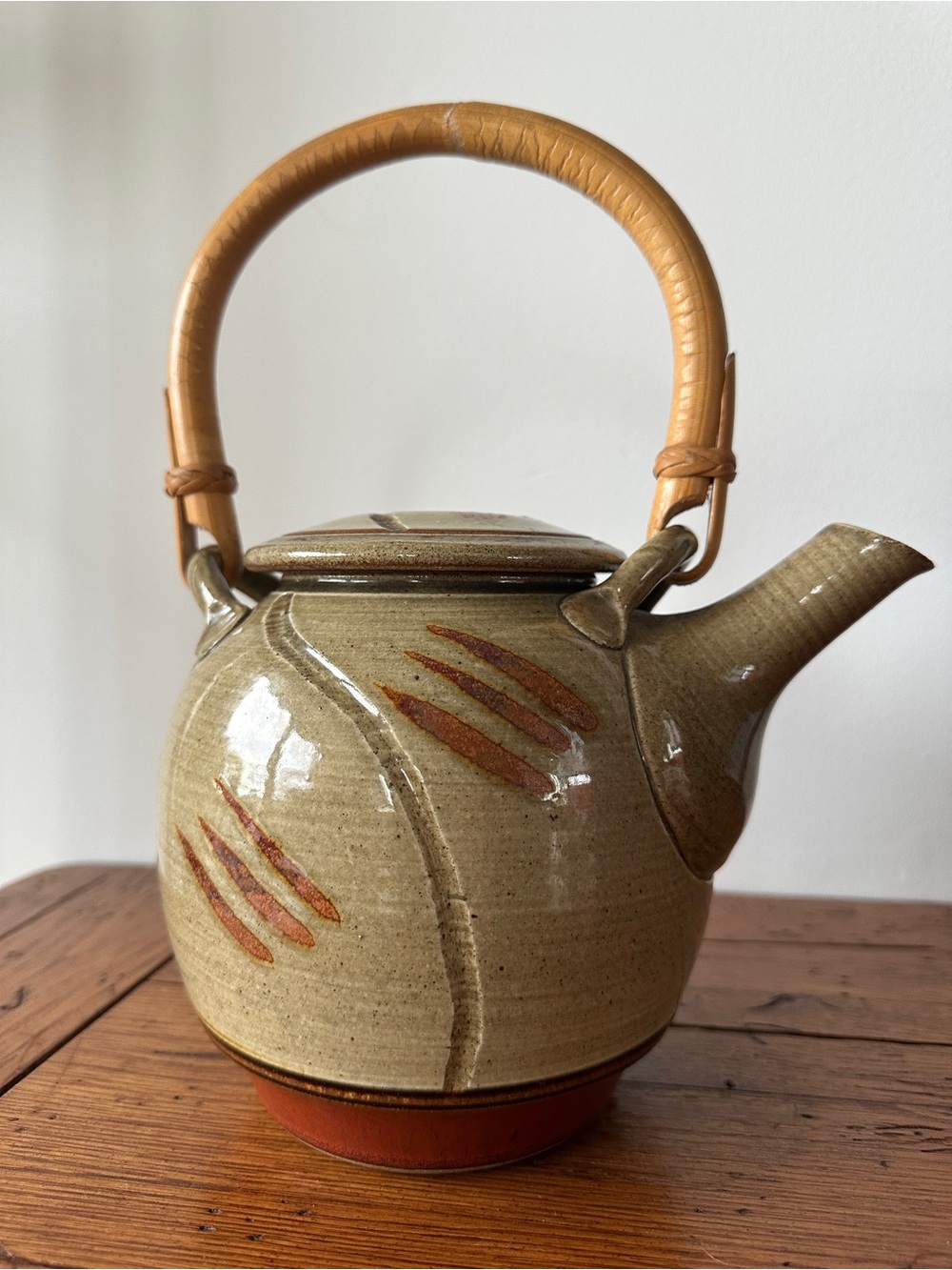 W. Taylor Embro Ontario Vintage Studio Pottery Teapot Signed Can Stoneware